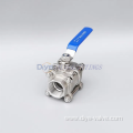 Stainless Steel 3 Piece Ball Valve BSPP